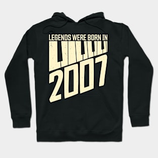 2007 Birthday Vintage Piano Pianist Hoodie